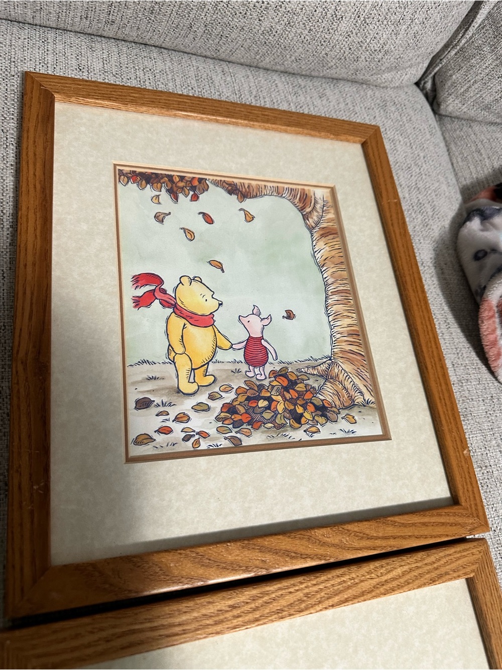 Disney Winnie the Pooh Four Seasons Framed Art Set of 4 Artistic Innovations - Picture 4 of 9